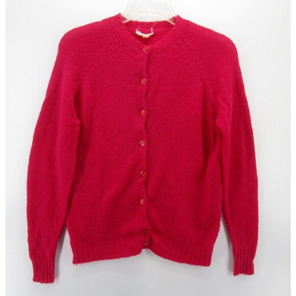 VINTAGE Pendleton Sweater 38 Virgin Wool Cardigan 60s 70s Button Down - Picture 1 of 9